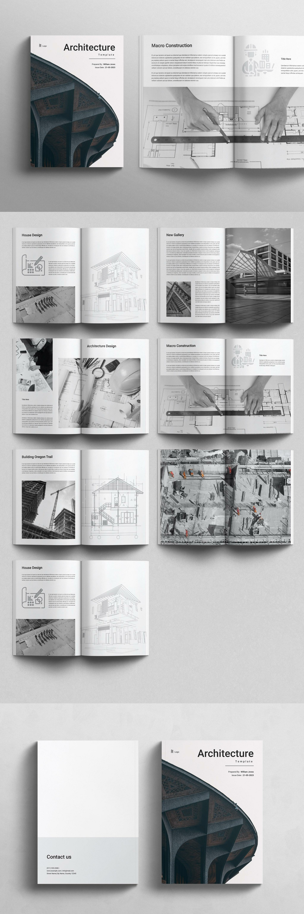 Architecture Portfolio Template wide portfolio
