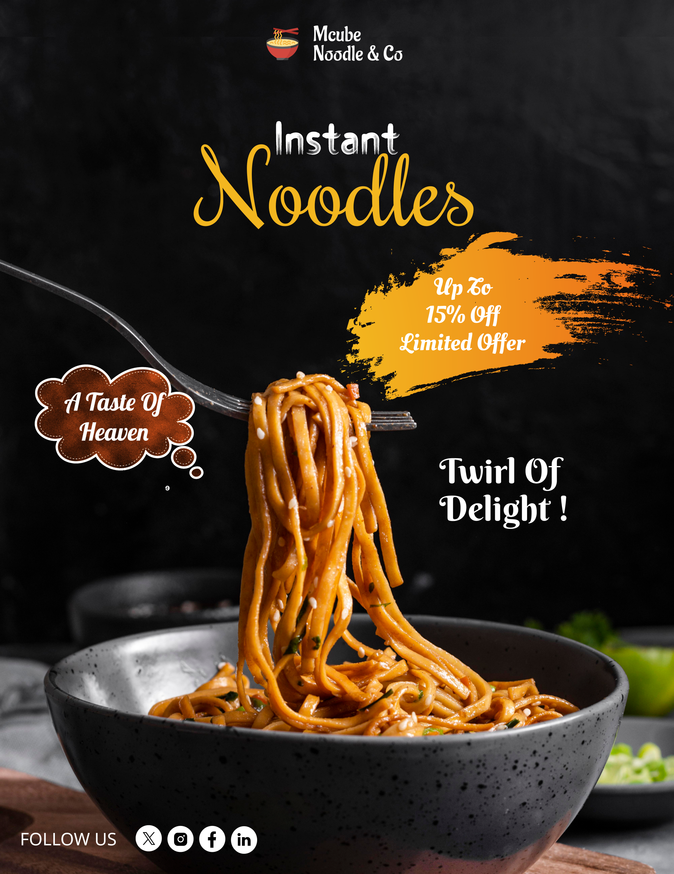 Noodles & Co Poster Design 3d animation branding design figma graphic design illustration logo motion graphics ramen poster ui website