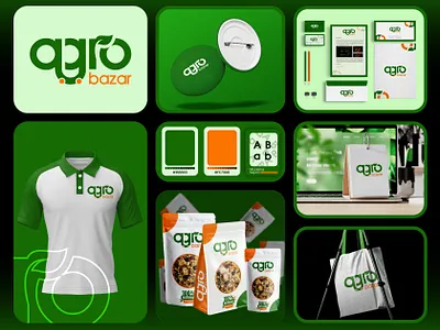 Organic or Natural food logo and brand identity design. brand book brand design branding design graphic design illustration logo ui ux vector