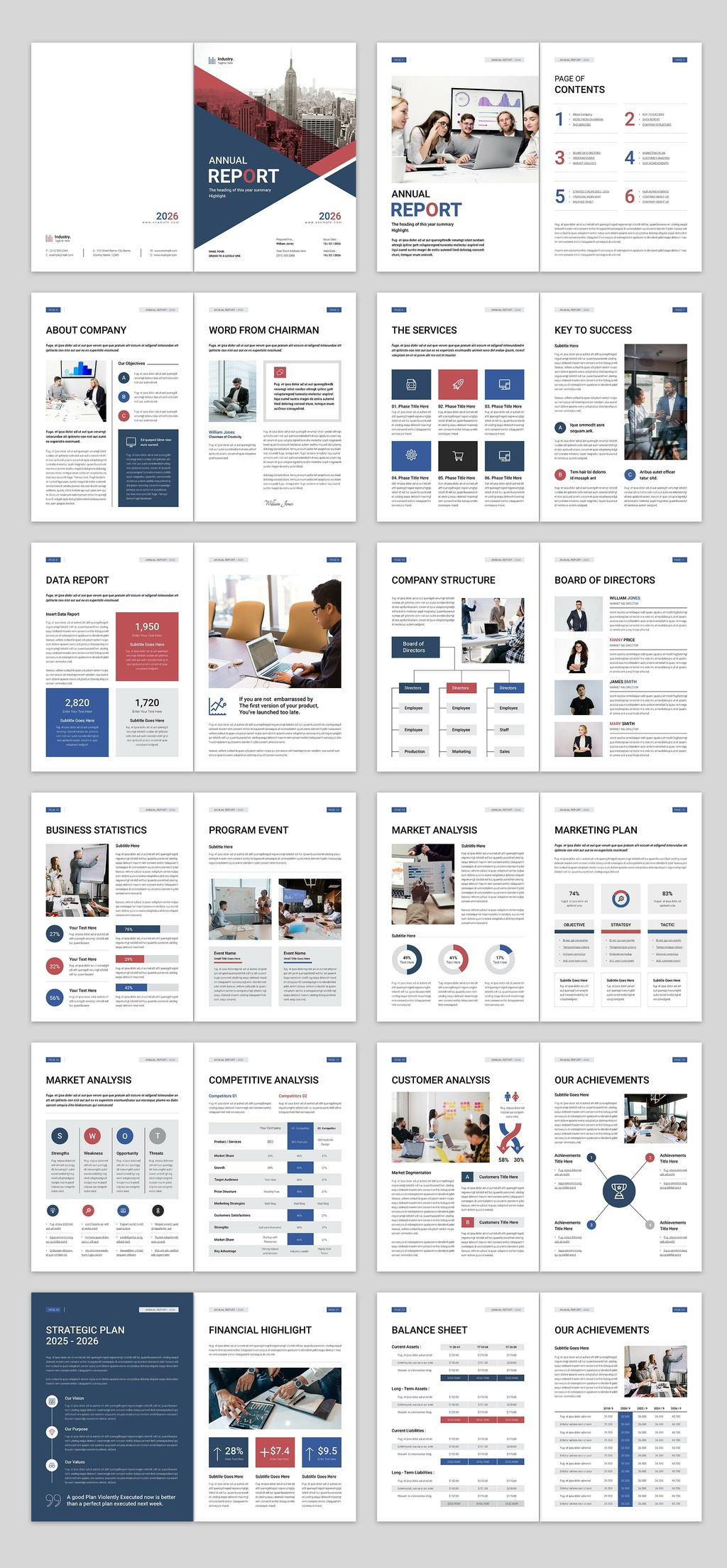 Annual Report Template 3d animation annual report branding business creative design graphic design illustration logo magazine minimal motion graphics ui vector