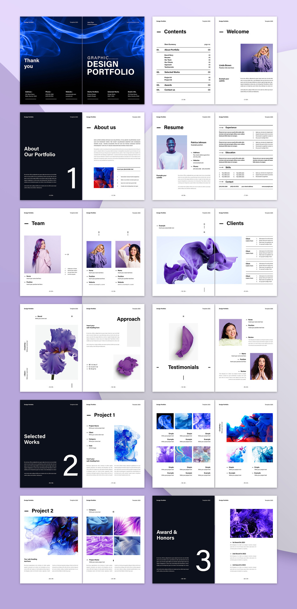 Graphic Design Portfolio Template a4 agency branding brochure business company creative creative portfolio design digital fashion graphic design lookbook minimal minimalist portfolio print us