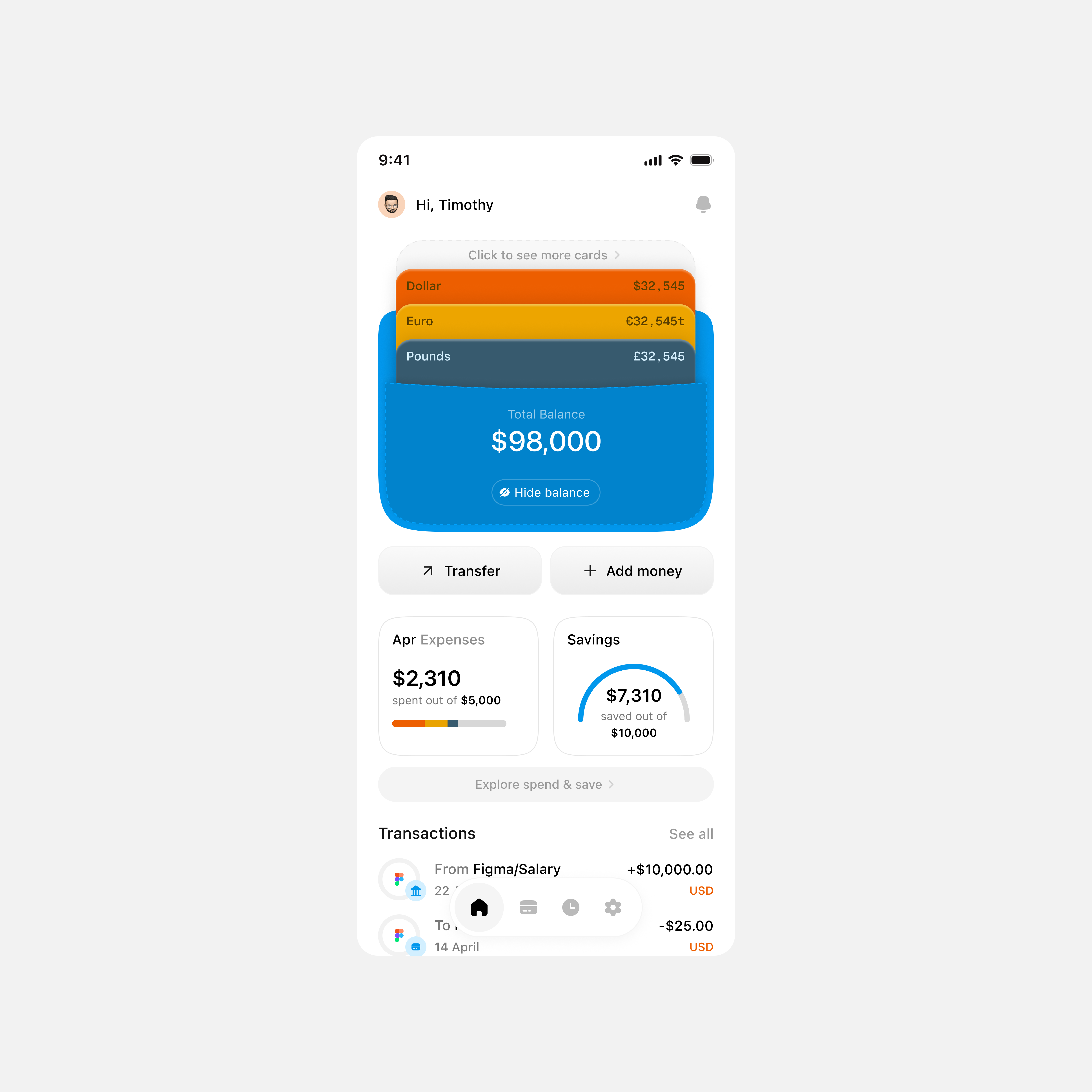 Smart, Sleek & Human-Centered Finance App UI 💳💡 app ui design expense tracker figma finance financial goal goal tracking mobile mobile app mobileappdesign money research smart ui ux