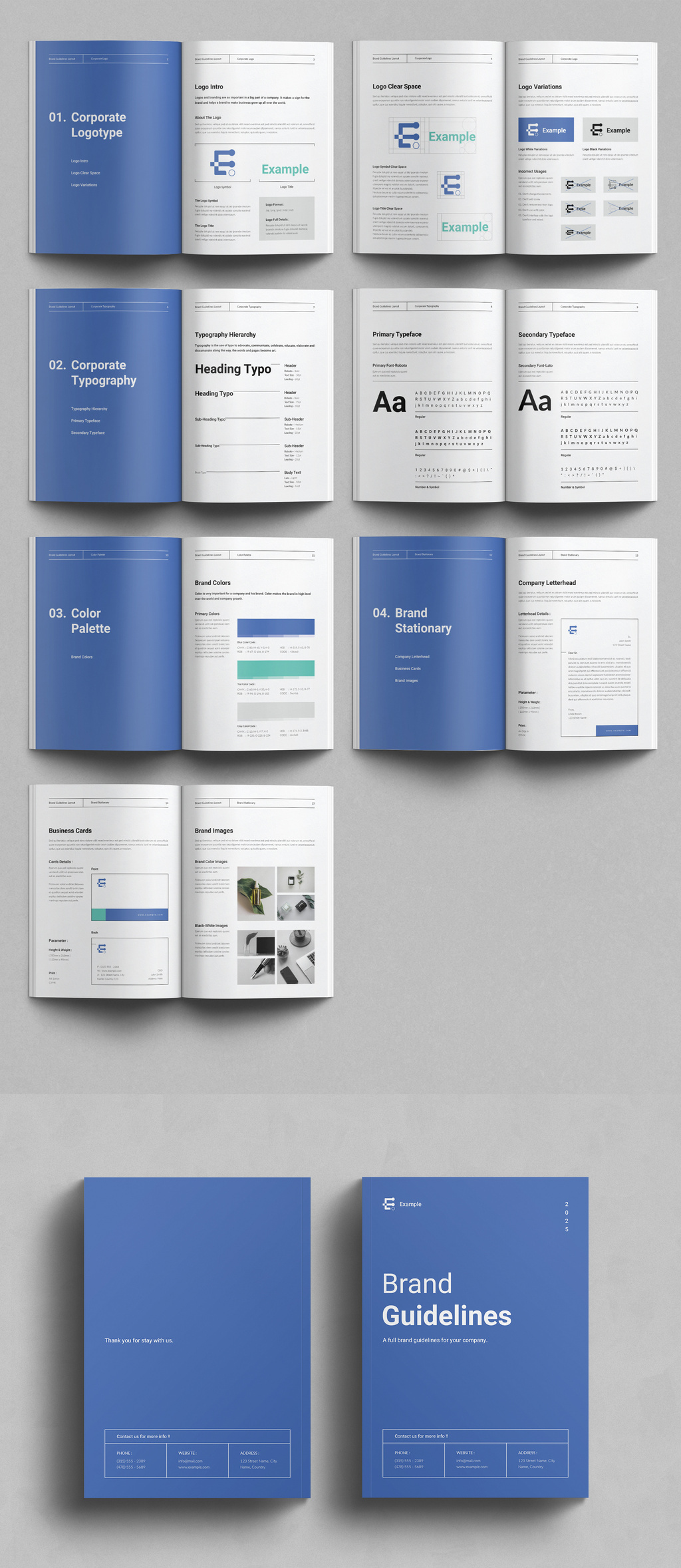 Brand Guideline Template a4 agency brand guideline branding business creative design graphic design guideline illustration logo minimal print