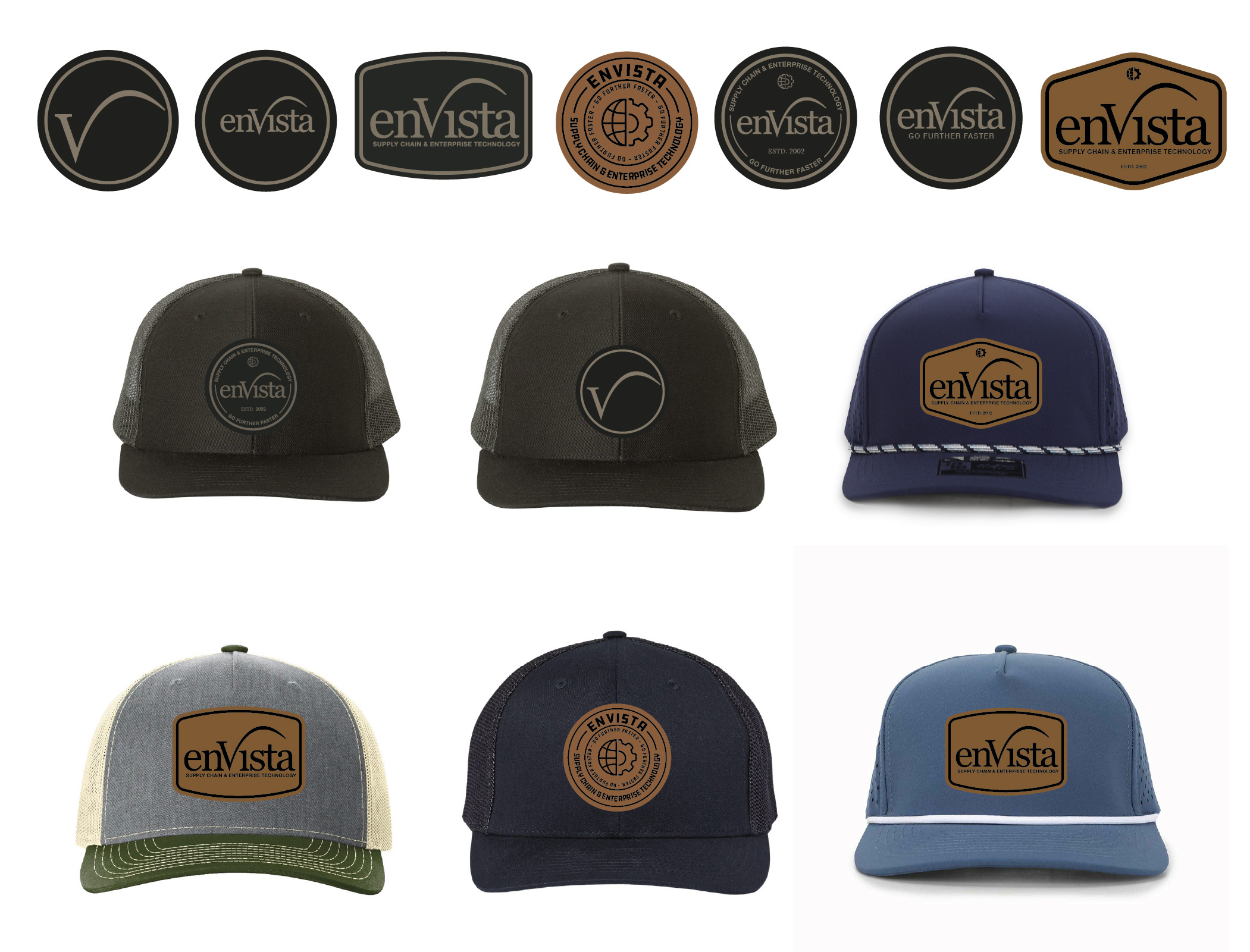 EnVista hat concepts apparrel hats indianapolis leather patches patch patches