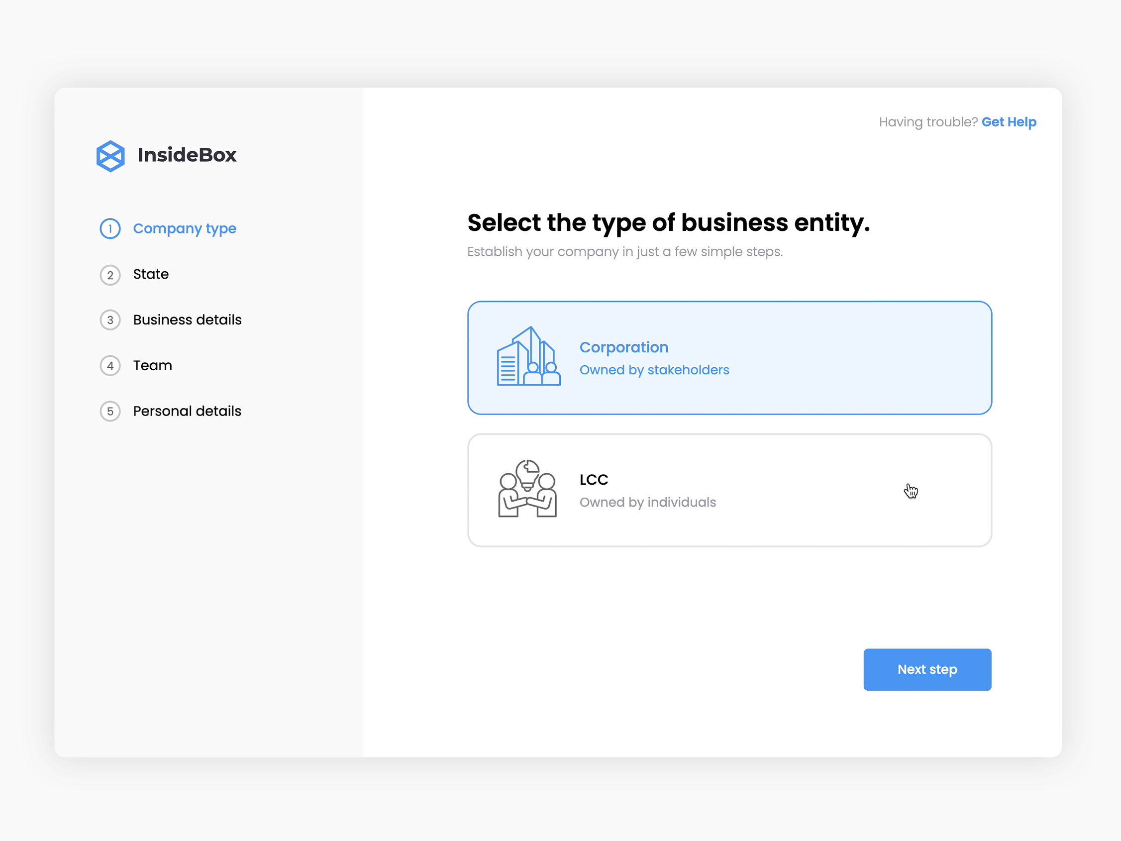 Effortless Company Sign-Up Experience design minimalist ui ui design ui ux design interaction design ux ux design