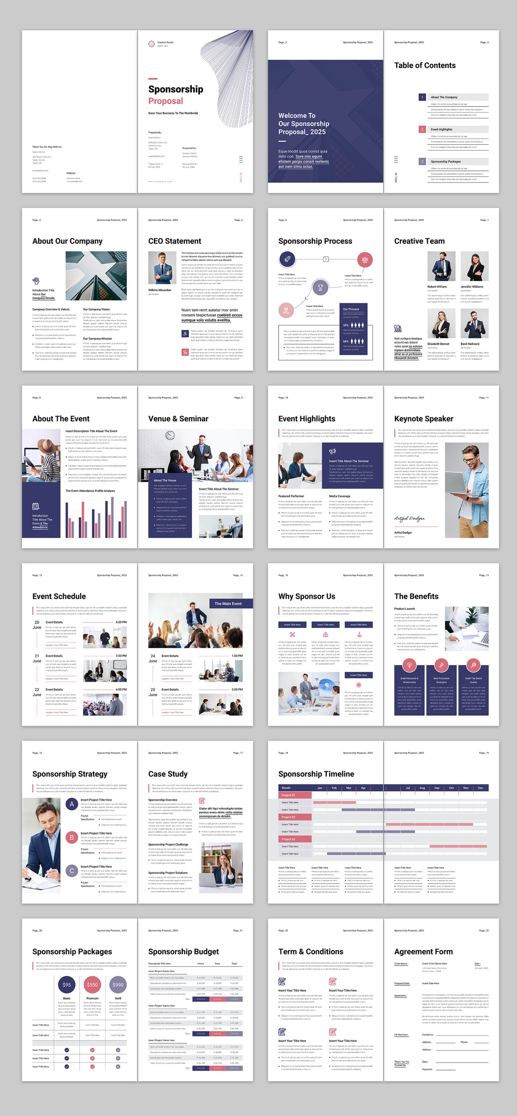 Sponsorship Proposal Template a4 animation brand proposal branding business business proposal creative creative proposal design graphic design minimal minimal proposal minimalist print proposal proposal template sponsorship ui
