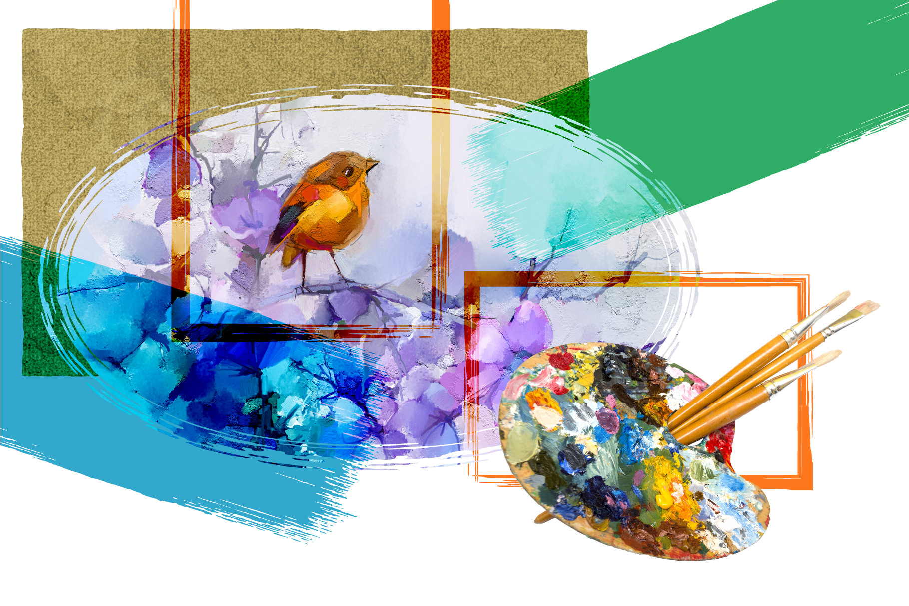 GrotBoxes Showcase 01 affinity designer brush frame graphic design grunge illustrator marketing mask