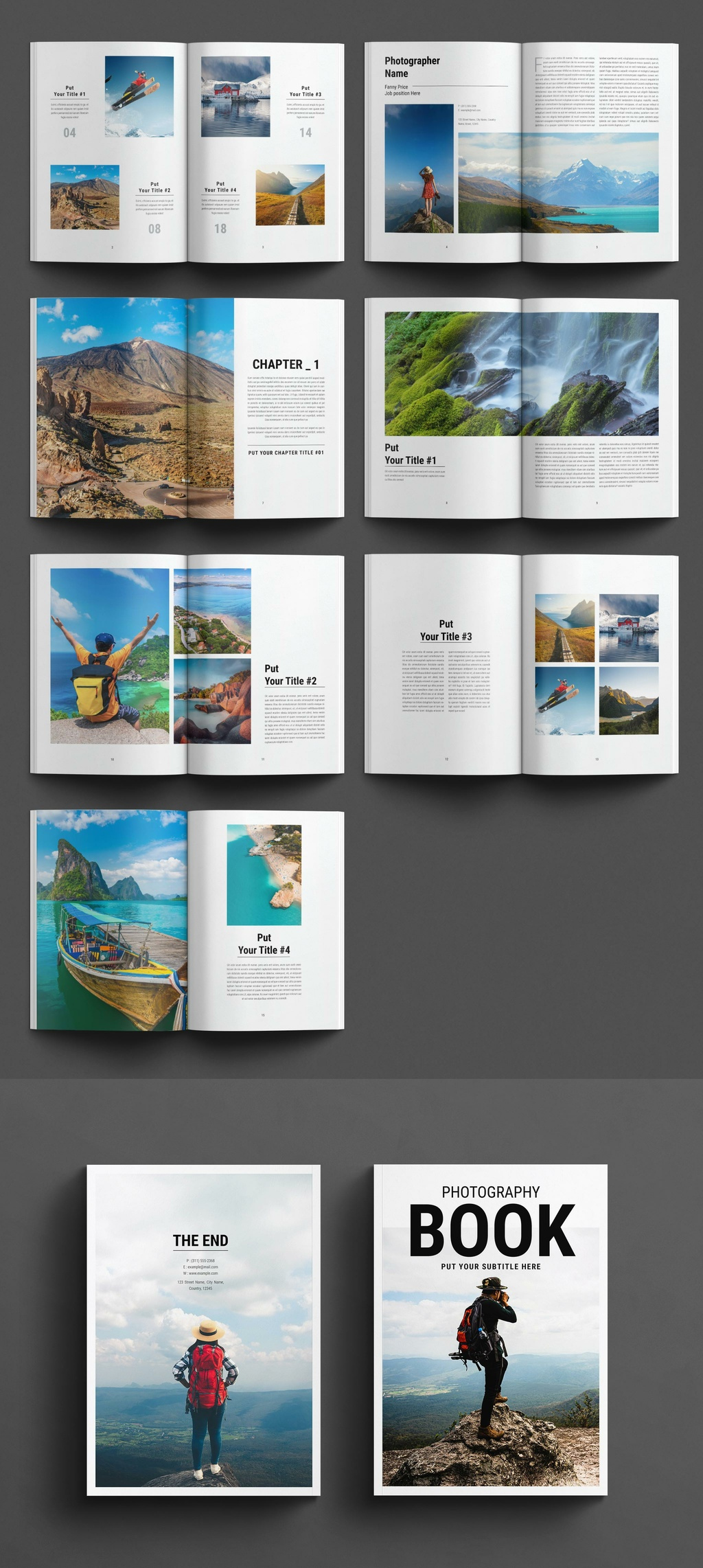 Clean Photo Book Template a4 branding business clean creative design fashion graphic design logo look book minimal minimalist photo book professional ui