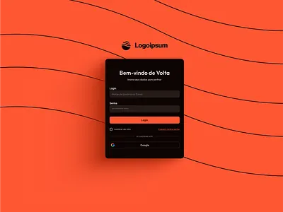 Login Page branddesign branddesigner branding design graphic design identidade visual illustration logo ui vector