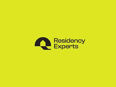 R - Residency Experts designer home identity letter logo minimal visual
