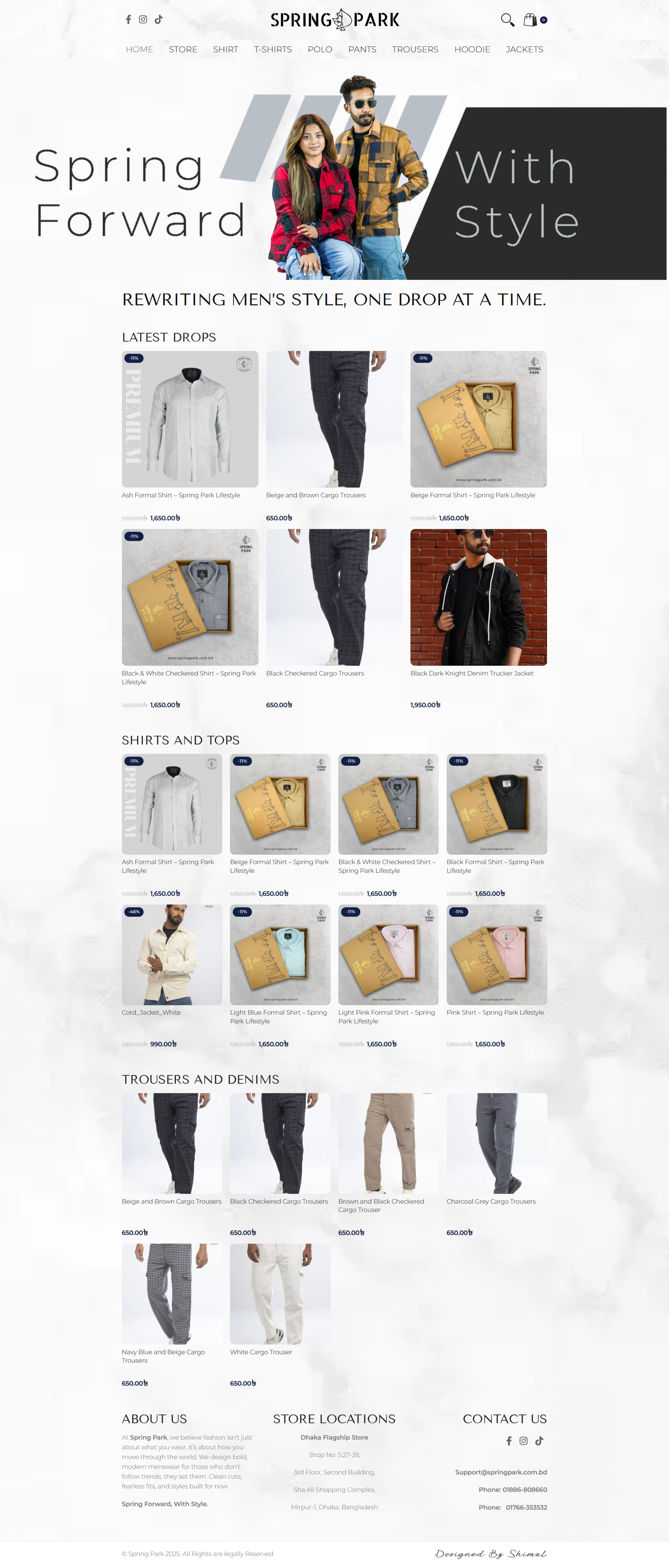 Spring Park branding design logo ui web design