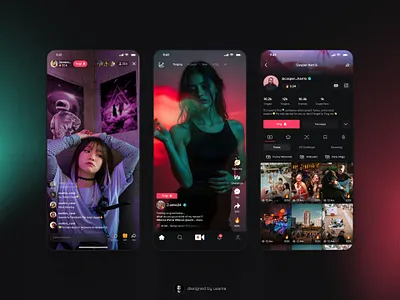 Vurse APP - Short Video Platform ai app design app ui figma social media platform tiktok uiux uiuxdesign usamafolio vurse web3