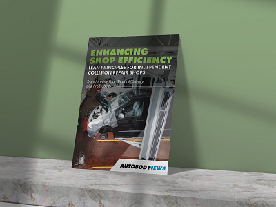 Book Cover Design for Autobody News book cover design collision repair flyer design graphic design