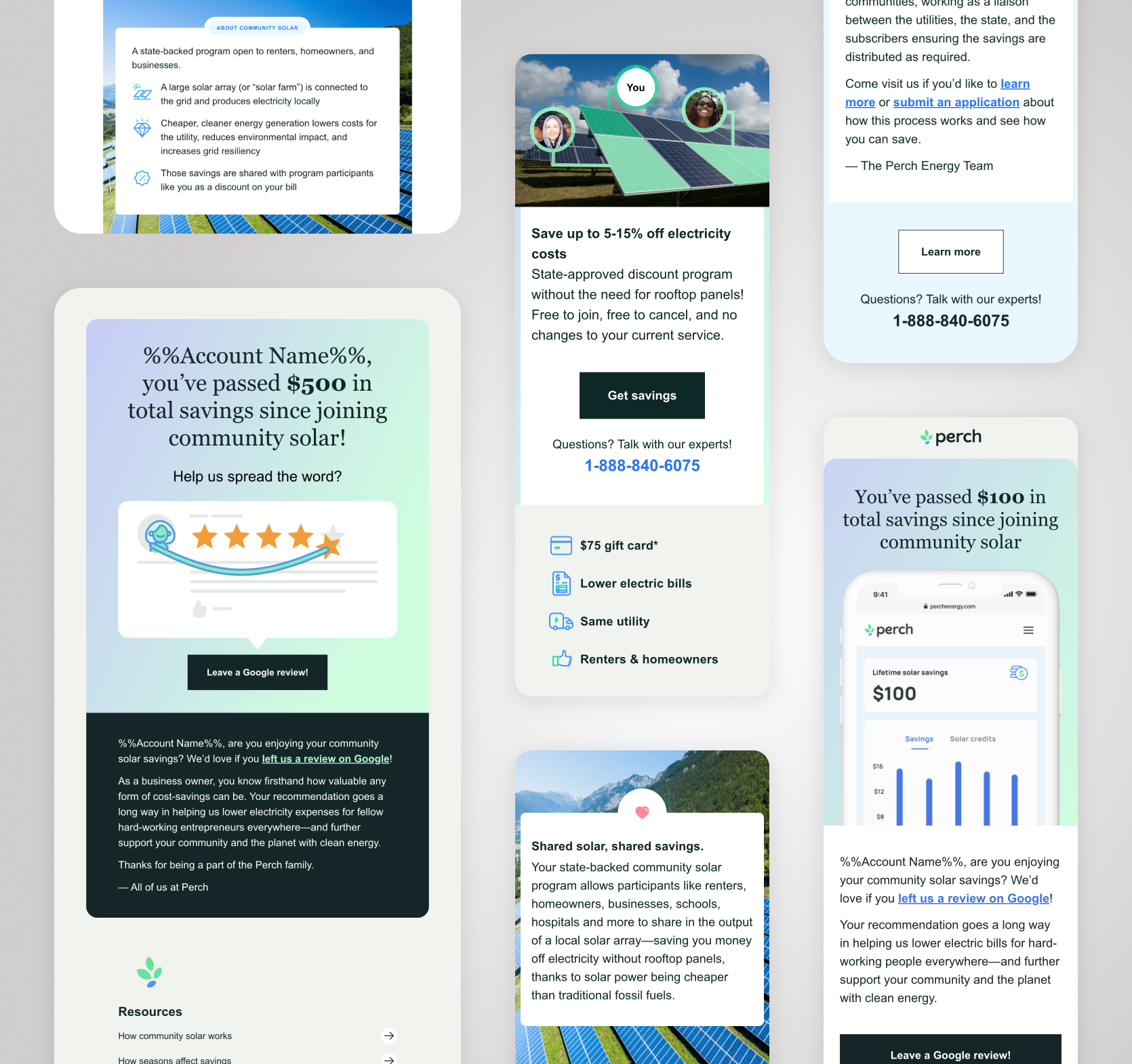 Perch Energy CRM & Promotional Email Outreach Strategy branding crm email graphic design