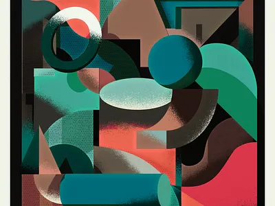 Geometric Fragments 16 3d artwork design graphic design illustration