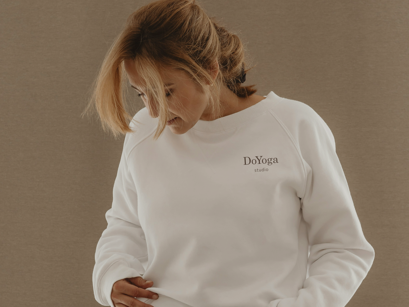 DoYoga studio Branding beige branding logo wellness yoga