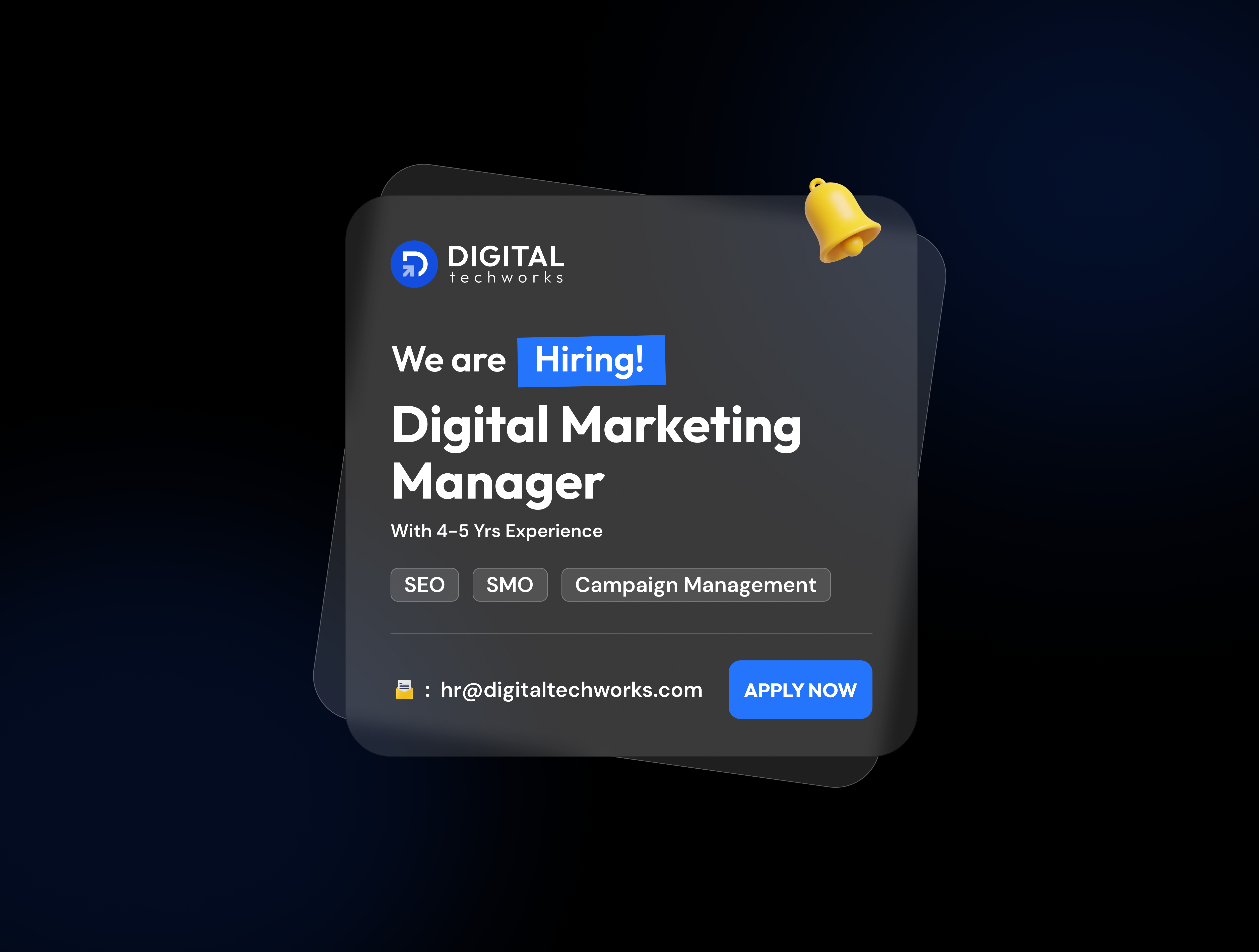 Hiring Post - UI Design creative poster graphic design hiring post hiring ui linkedin post logo post ui poster design product design were hiring