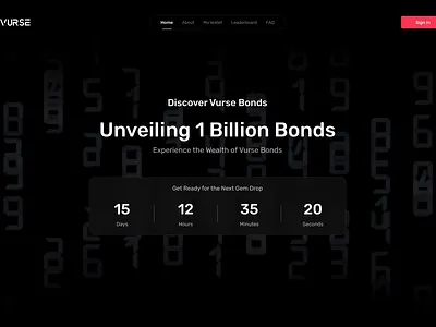 Vurse Bonds UI figma fintech landing page motion graphics ui ui design uiuxdesign usamafolio web design web ui web3