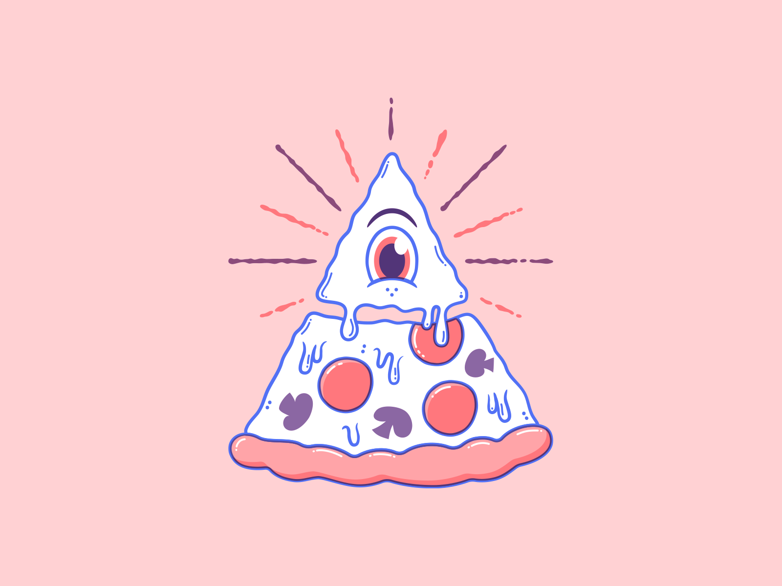 In Junk We Trust in god we trust junk piramide pizza pyramid