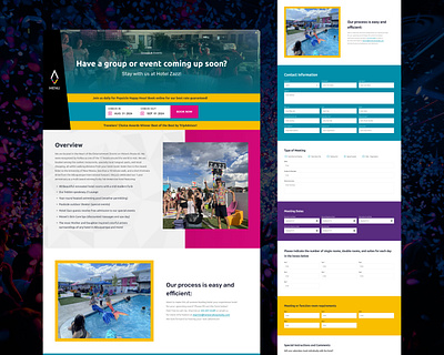 Hotel Zazz – Website Redesign branding design events figma hotel landing page logo ui ux