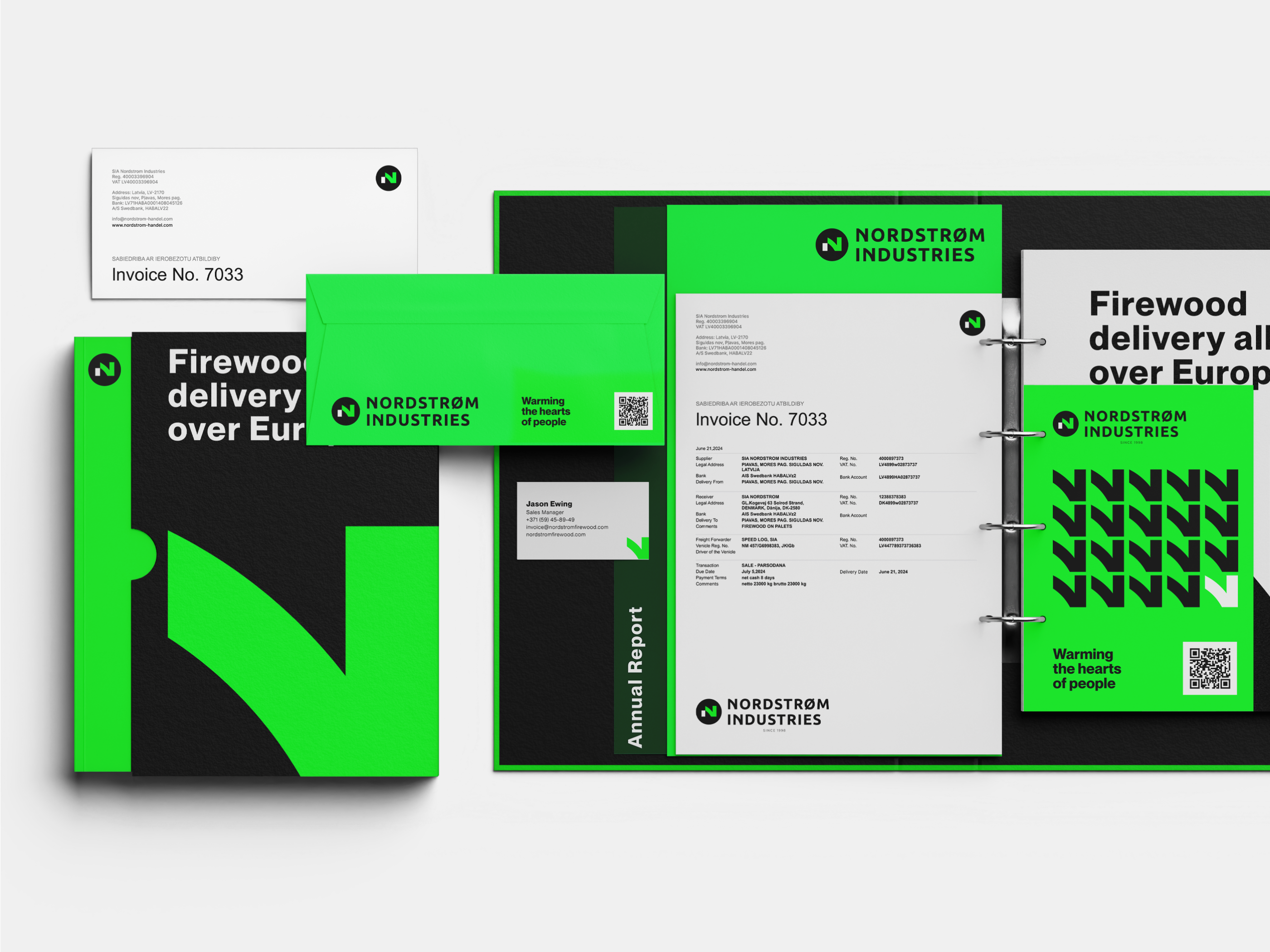 Example of Branding for B2B company,
Envelope, Business Card | Nordstrom