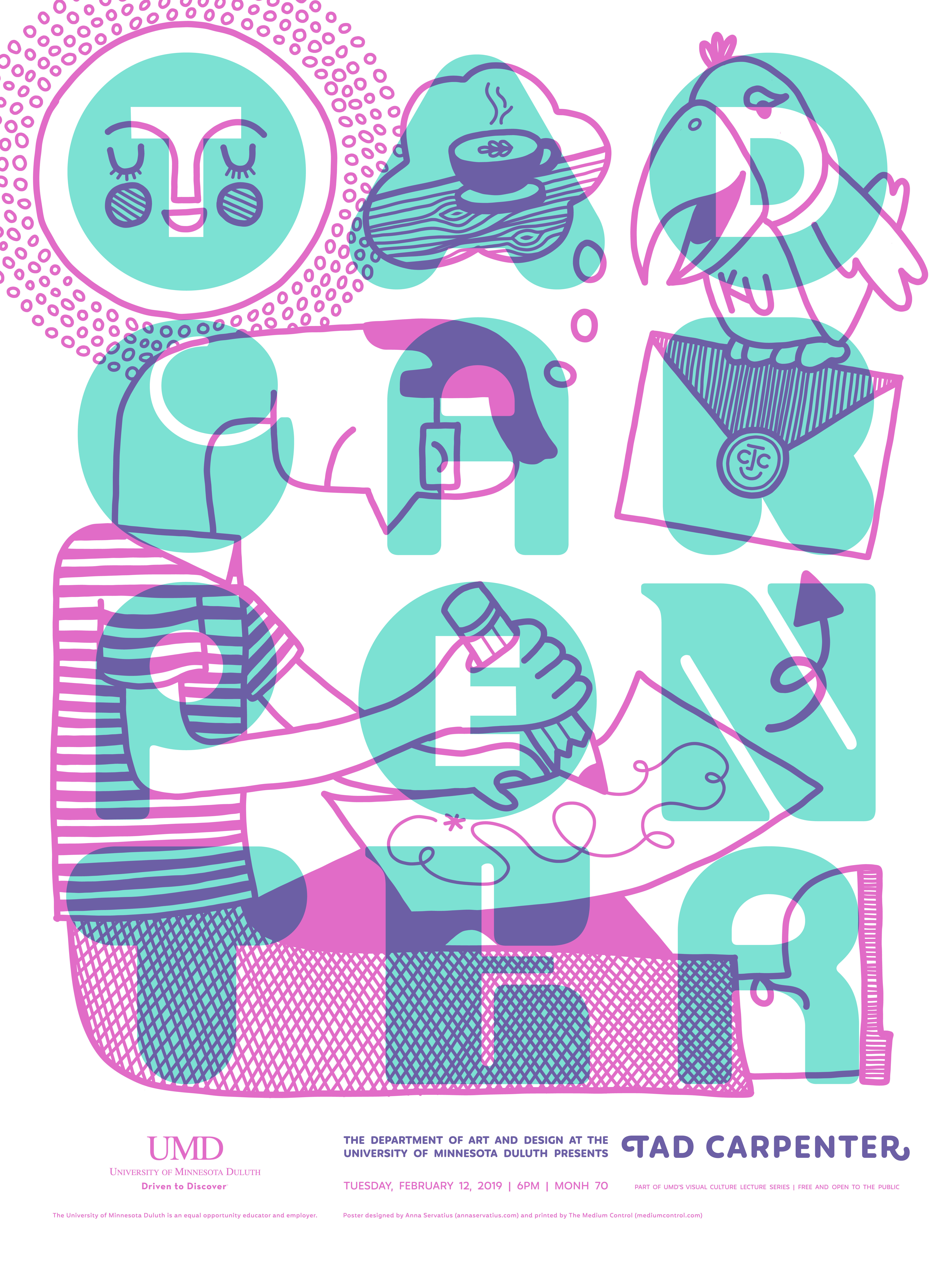 Tad Carpenter Poster graphic design illustration poster poster design