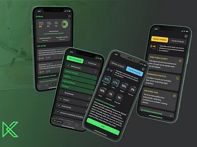 AI Interview Trainer App aidesign app branding design mobileapp ui ux uxuiapp