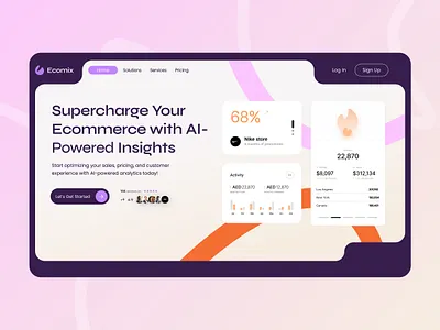 AI-Powered E-commerce Website ai ai landing page ai saas ai tool ai tool website analytics artificial intelligence business website e commerce homepage landing landing page marketing website saas ai saas design saas landing page saas tool uiux web design website