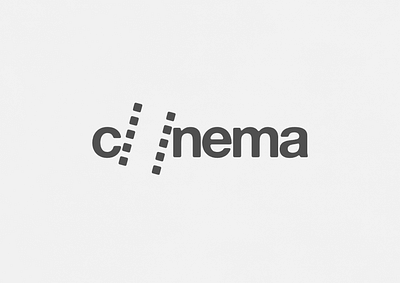 Cinema | Typographical Poster cinema font graphics illustration lowercase simple text type typography word