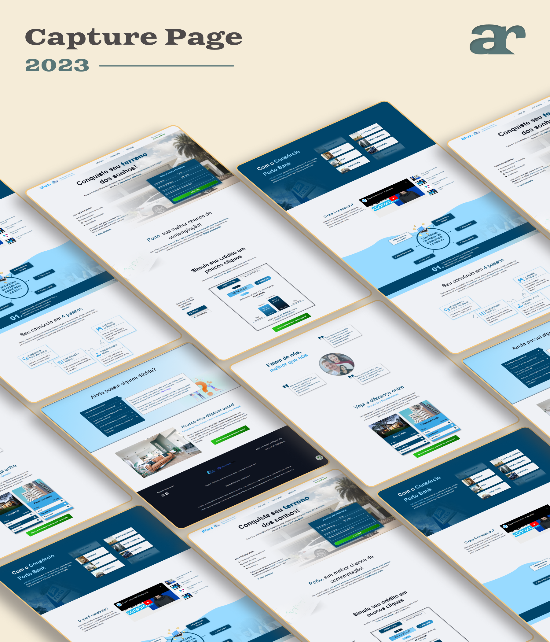 Página de Captura - Serviços Financeiros capture page consorcio design finance financial financiamento landing page pagina de captura serviços financeiros ui ux website