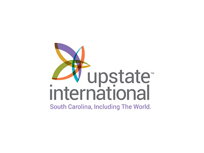 Upstate International 501c 3 brand identity branding burst cultural programs design flower international logo logo design non profit not for profit star upstate