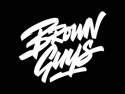 BROWN GUYS - StreetWear Logo graphic design hand drawn handlettering lettering logo logo design logotype merch streetwear streetwear design t shirt design text logo typography