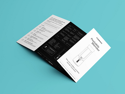 Brochure | Portable Blender design graphic design typography