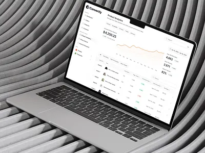 Convertly - Ecommerce product analytics admin b2b clean dashboard ecommerce product design product list saas sales store table ui uiux web design