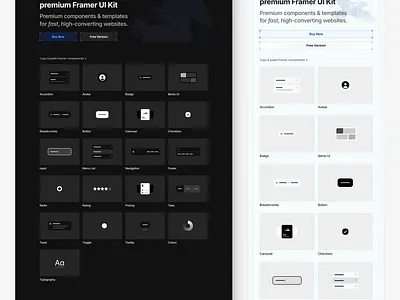 Shaping X UI KIT ⛩ components design system framer interface layout ui ui kit ux web design website
