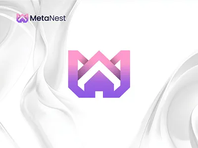 MetaNest Logo Design branding business creative logo custom logo graphic design home letter logo logo m letter logo metanest