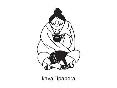 Relax art blanket branding cat character character design design doodle dribbble fun funny graphic design house illustration relax sketch tea woman