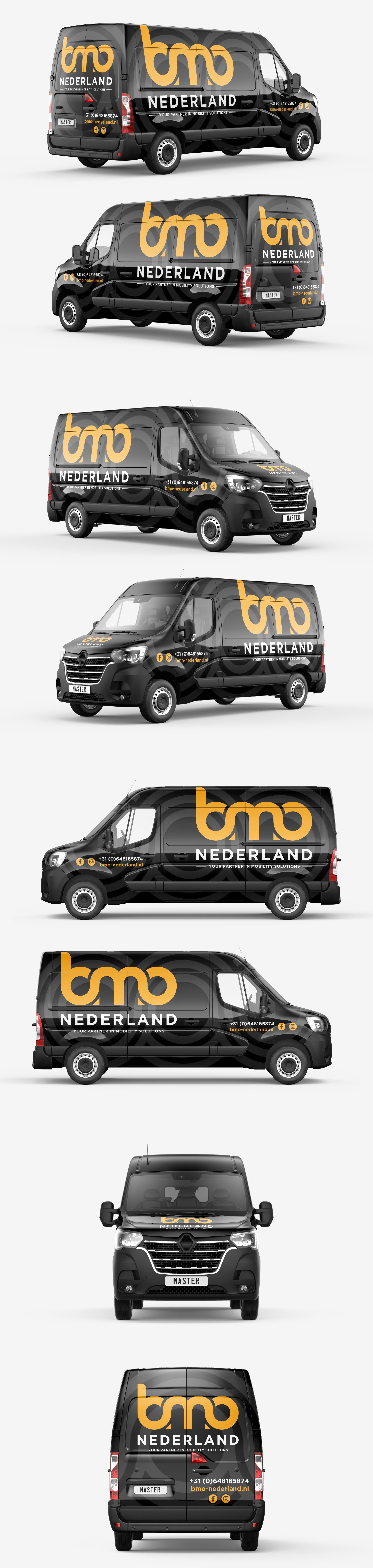 BMO NEDERLAND I Creative & Innovative Van Wrap branding car wrap creative car wrap creative van wrap graphic design innovative wrap vehicle wrap wrap