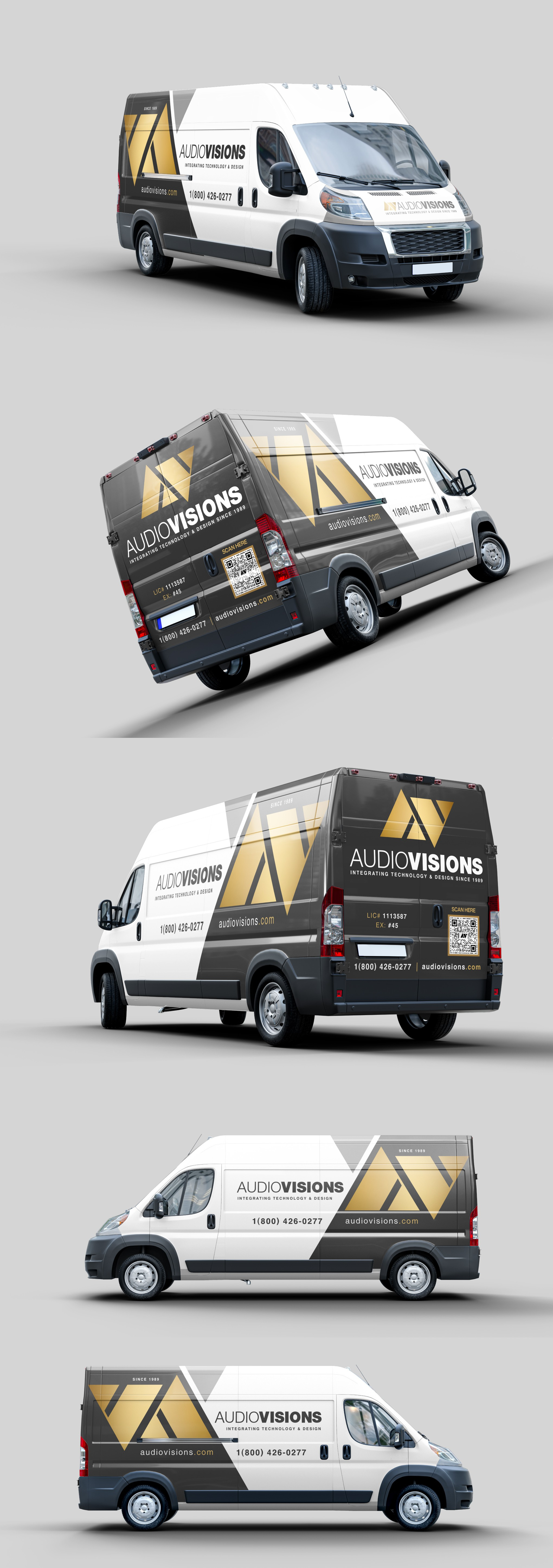 Creative Van Wrap for AUDIOVISIONS