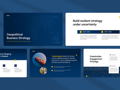 Geopolitical Business Strategy PowerPoint business cargo consulting economics export geopolitical global import insight market political presentation proposal risk strategy template trade