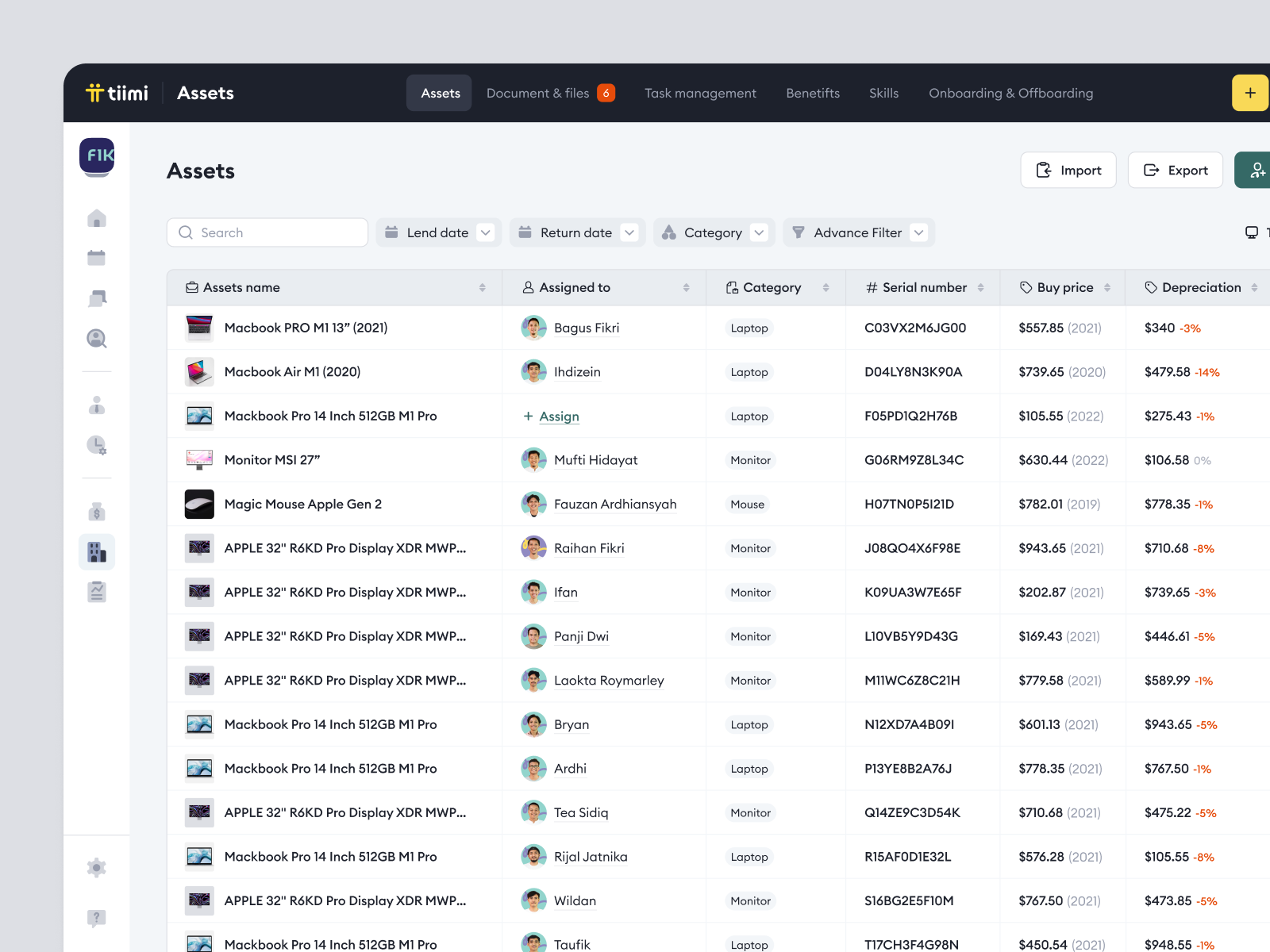 Tiimi – Company Asset Management for SaaS-Based HR Systems app asset management company employee hiring hr hr management hrd hrm job product design saas saas design saas hrm team management ui uiux ux web app web design