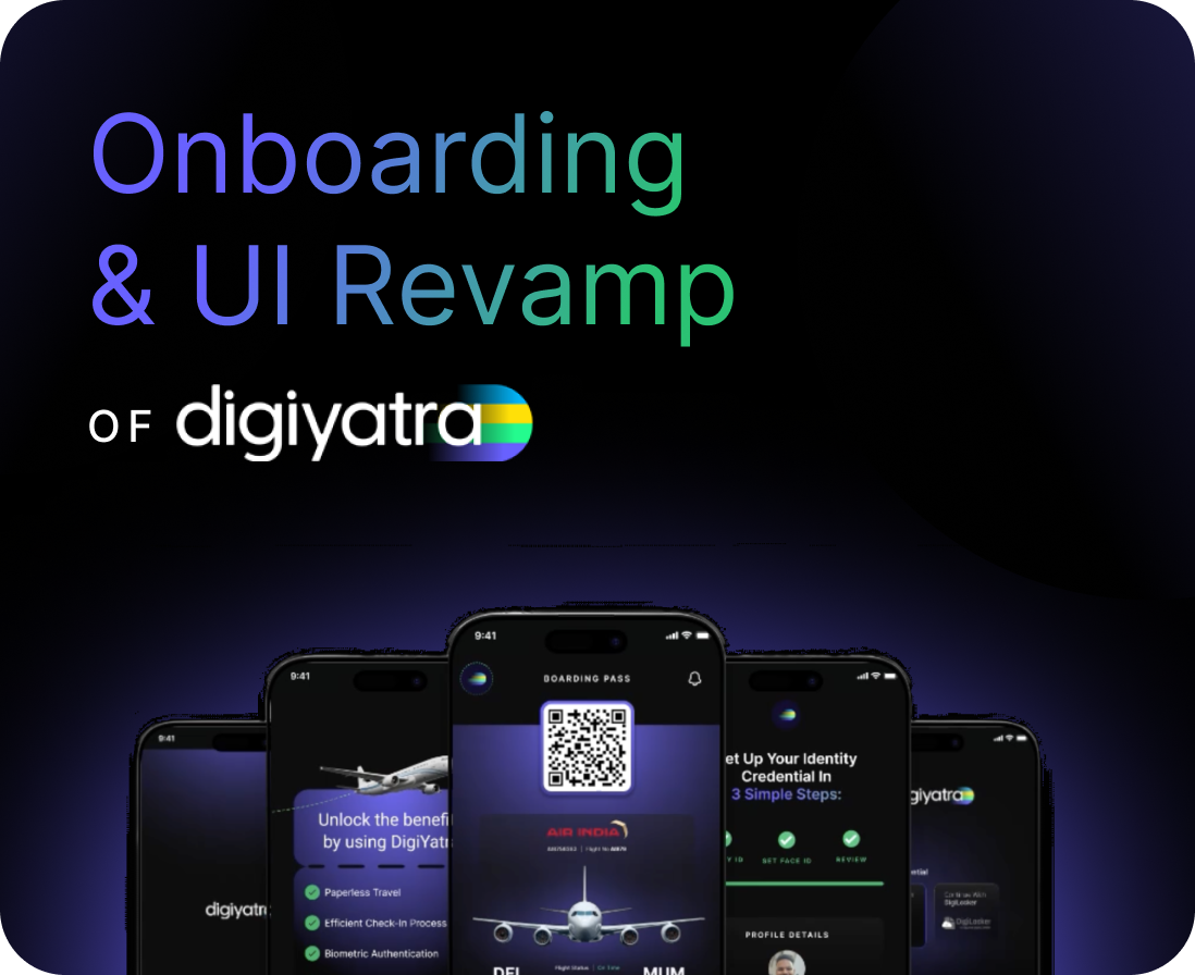 App UI/UX revamp (DigiYatra) air ticket app app design appdesign appscreens aviation app boarding pass digiyatra flight booking graphic design screen signup ui uidesign user experience user interface user journey ux uxdesign