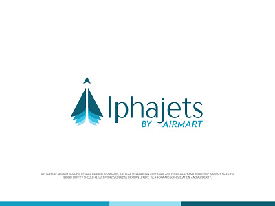 AlphaJets - A LOGO a logo airplane brand branding logo