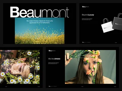 Beaumont - Where Elegance Begins. brand branding imagery luxury typography