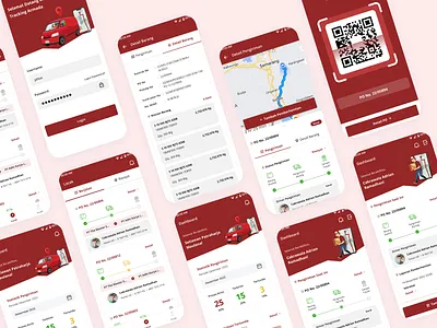 Mobile Application for Vehicle Tracking in Goods Delivery app design mobile mockup ui ux web design