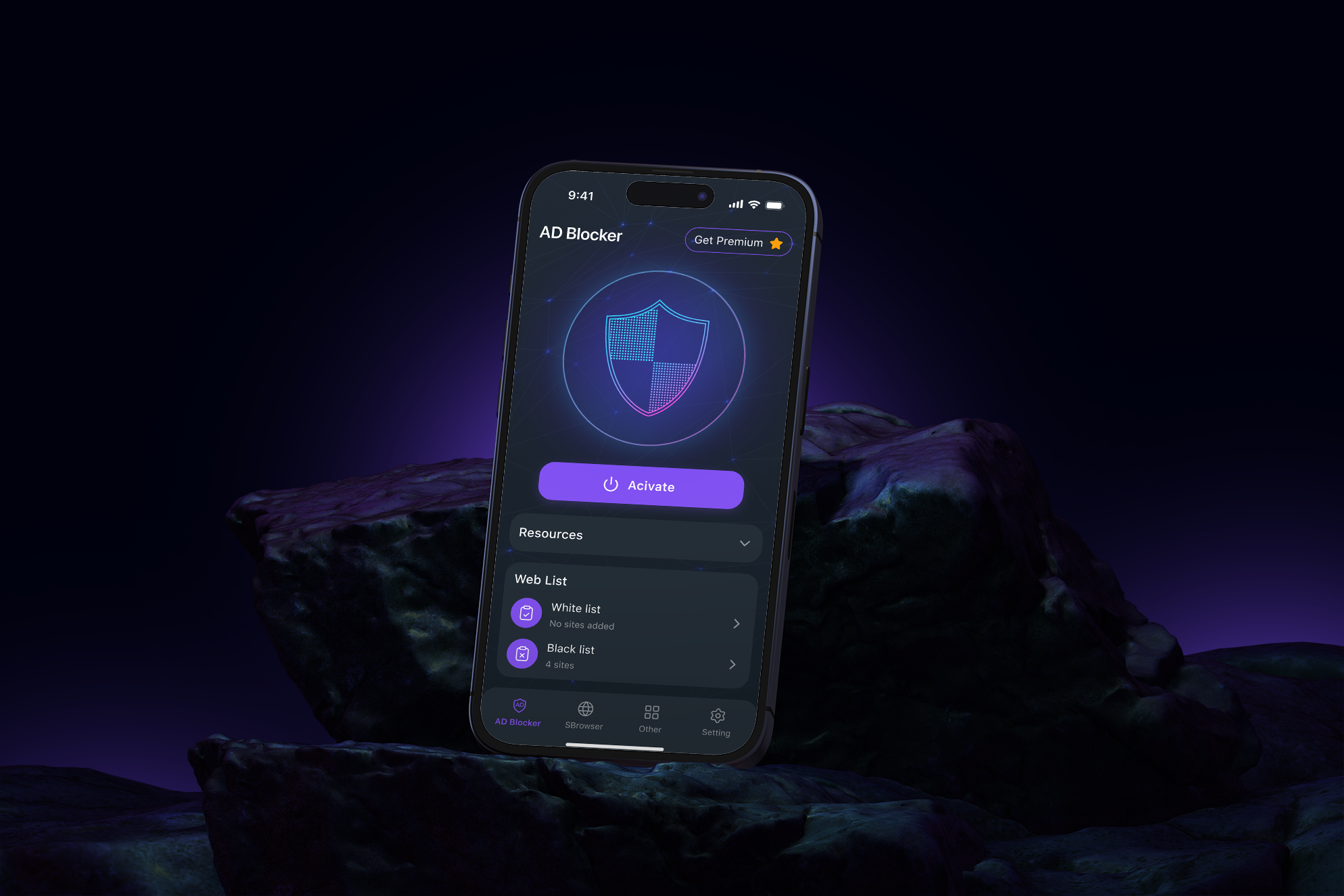 SMART SECURITY | AD BLOCK | MOBILE APP ads app design ios mobile mobile app security smart ui ux