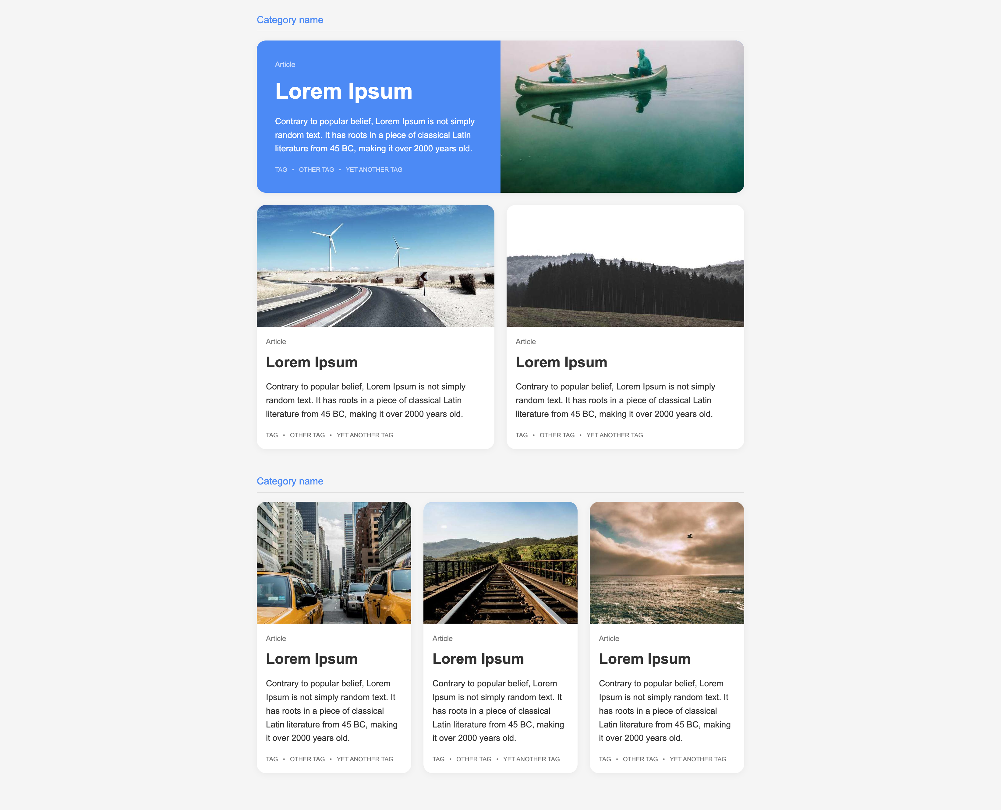 Portfolio layout (+ code) cards codepen css html layout portfolio web