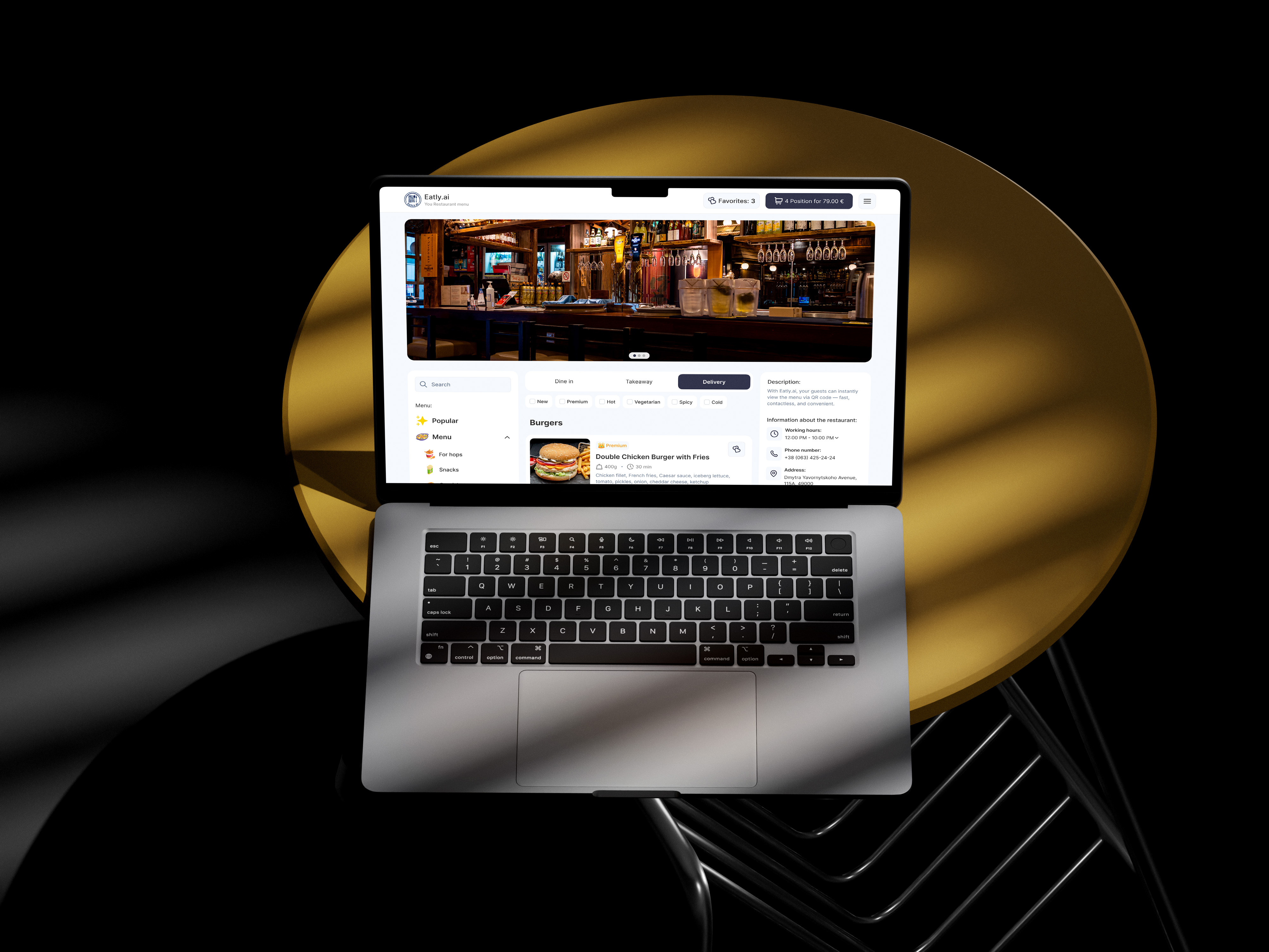 QR MENU | FOOD | WEB APP | EATLY.AI app barbershop beauty business food food app ios mobile app qr code qr menu restaurant ui uiux ux web app