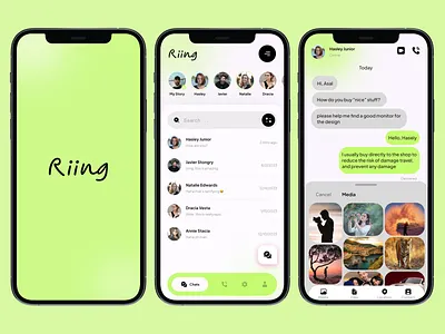 Messenger Mobile App texting app design