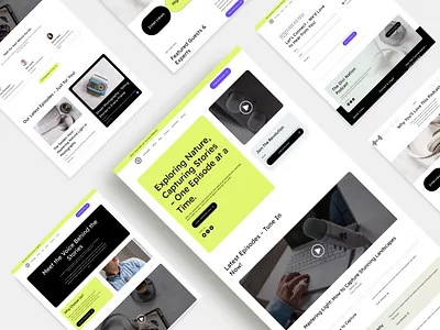 Podcast Starter Site conference designinspiration divi event podcast podcastdesign podcaster ui design uiux web design webdev